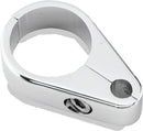 Bikers Choice 1 Inch Chrome Clutch Cable Clamp for Harley-Davidson and Custom Applications