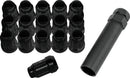QuadBoss Spline Lug Nuts 12x1.25 - Black for Off-Road Vehicles