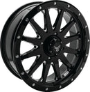 QuadBoss Wagon 20x7 - 4+3 - 4/156 Milled Aluminum Wheel for Powersports Vehicles