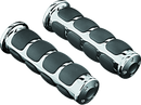 Kuryakyn Universal ISO Grip for 1-inch Bars in Chrome – Comfortable, Non-Slip Motorcycle Hand Grips