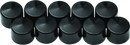 Kuryakyn Kool Kaps 5/16 Inch Allen Gloss Black - Bolt Cover Caps for Powersports