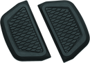 Kuryakyn Hex Passenger Board Inserts in Black for Harley Davidson Touring Models