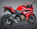 YOSHIMURA Exhaust Signature R 77 Slip-On SS CF for Honda CBR500R and CB500F