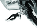 Kuryakyn Flamin Peg with Male Mount Adapter Chrome - Classic Flame Design for Powersports Bikes