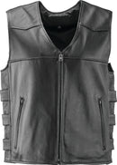 Kuryakyn River Road Plains Leather Vest for Powersports - Medium