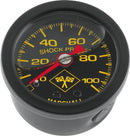Bikers Choice 0-100 PSI Oil Pressure Gauge with Black Bezel and Midnight Face Style