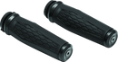 Kuryakyn Hex Grips Throttle-By-Wire Black – Ergonomic Powersports Hand Grips with Cushioned Comfort and Replaceable End Caps