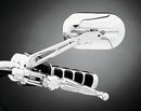 Kuryakyn Magnum Plus Mirror Flat Glass Chrome Part 1412 for Harley-Davidson