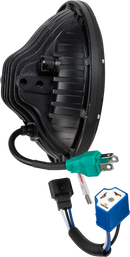 Led Headlight 7" 90w Black 3500/2400 Lumens