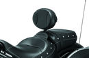 Kuryakyn Plug-N-Go Driver Backrest 14-Up Indian Black Pad with Chrome - Part 1628