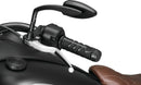 Kuryakyn Teardrop Mirrors Satin Black - Stylish and Functional Powersports Rearview Mirrors