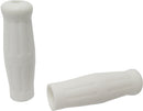 Grips Old School White W/O Throttle Sleeve