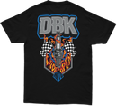 DBK Wide Open Tee Black Large - 100% Cotton 6oz Comfortable T-Shirt