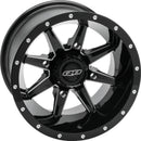 QuadBoss Slicer 14x7 Powersports Wheel with Black Center Caps - Part Number 608522