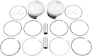 WISECO Tracker™ Series Piston Kit - 3.895" - 96 Cubic Inch Bored to 103 Cubic Inch - +0.020" - Twin Cam K0210P2