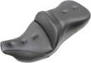 SADDLEMEN Roadsofa™ Seat - Heated - Pillow Top - without Backrest - Black - FLH/FLT '09-'24 808-07B-181THC