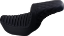SADDLEMEN Step-Up Seat - Front Tuck-n-Roll/Rear Lattice Stitch - Black 806-04-176