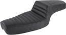SADDLEMEN Step-Up Seat - Front Tuck-n-Roll/Rear Lattice Stitch - Black 879-03-176