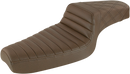 SADDLEMEN Step-Up Seat - Front Tuck-n-Roll/Rear Lattice Stitch - Brown 879-03-176BR