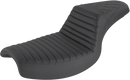 SADDLEMEN Step-Up Seat - Front Tuck-n-Roll/Rear Lattice Stitch - Black 882-09-176