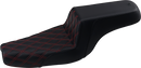 SADDLEMEN Step-Up Seat - Front Lattice Stitch/With Red Stitching - Black - XL 807-11-172RD