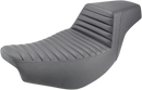 SADDLEMEN Step-Up Seat - Front Tuck-n'-Roll/Rear Smooth - Black - Indian I14-07-171