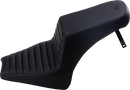 SADDLEMEN Step-Up Seat - Front Tuck-n'-Roll/Rear Smooth - Black - Scout Bobber I18-33-171