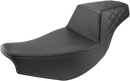 SADDLEMEN Step-Up Seat - Front Smooth/Rear Lattice Stitch - Black - Indian I14-07-173