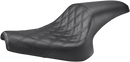 SADDLEMEN Seat - Profiler™ - 2-Up - Front Lattice Stitch - Black - Bolt Y13-16-149