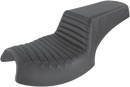 SADDLEMEN Step-Up Seat - Front Tuck-n'-Roll/Rear Smooth - Black - Challenger I20-06-171