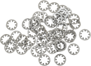 DRAG SPECIALTIES Inside Washer - Star - Chrome - 1/4" MPB457