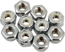 DRAG SPECIALTIES Nuts - Nylon - Chrome - 10-32 MPB272