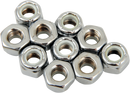 DRAG SPECIALTIES Nuts - Nylon - Chrome - 1/4"-28 MPB274