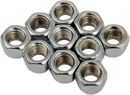 DRAG SPECIALTIES Nuts - Nylon - Chrome - 3/8"-16 MPB277