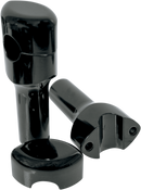 LA CHOPPERS Handlebar Risers for 1" Handlebars - Smooth - 4" - Black LA-7402-04B