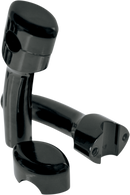 LA CHOPPERS Handlebar Risers for 1" Handlebars - Smooth - Pullback - 5-1/2" - Black LA-7402-05B