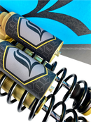 LEGEND SUSPENSION REVO ARC Piggyback Shocks - 14" - Standard - Clear - '99-'17 Dyna 1310-1940