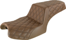 SADDLEMEN Step-Up Seat - Full Lattice Stitch - Brown - Challenger I20-06-175BR
