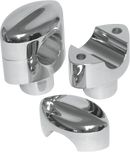 LA CHOPPERS Hefty Smooth Handlebar Risers for 1-1/4" Handlebars - 1-1/2" - Chrome LA-7404-01