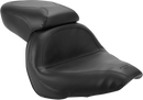 MUSTANG Seat - Vintage - Wide - Touring - Without Driver Backrest - One-Piece - Smooth - Black - VLX600 75794