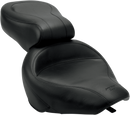 MUSTANG Seat - Vintage - Wide - Touring - Without Driver Backrest - One-Piece - Smooth - Black - VN800 75933