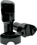 LA CHOPPERS Hefty Smooth Handlebar Risers for 1-1/4" Handlebars - 3" - Black LA-7406-03B