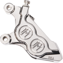 Performance Machine 4-Piston Chrome Front Left Brake Caliper - Part No. 0052-2425-CH