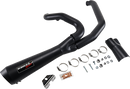 BASSANI XHAUST Short 2:1 Exhaust for FL - Black 1F42RB