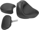 MUSTANG Seat - Vintage - Wide - Touring - With Driver Backrest - Two-Piece - Smooth - Black - VN1600 79351