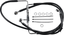 DRAG SPECIALTIES Brake Line - +8" - Black - XL 618566-8BLK