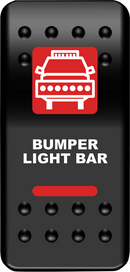 MOOSE OFFROAD Rocker Switch - Bumper Light Bar - Red BLB-PWR-R