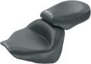 MUSTANG Seat - Vintage - Wide - Touring - Without Driver Backrest - Two-Piece - Smooth - Black 76563