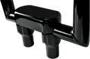LA CHOPPERS Hefty Handlebar Riser & Top Clamp Kit - 3" - Black LA-7446-03B