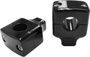 LA CHOPPERS Square Column Risers for 1" Handlebars - 1-1/2" - Black LA-7407-01B